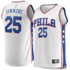 Camiseta Ben Simmons 25 Philadelphia 76ers Association Edition Blanco Hombre